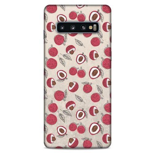 Frutix Lychee 01 Samsung Galaxy S10 Kılıf Desenli Silikon