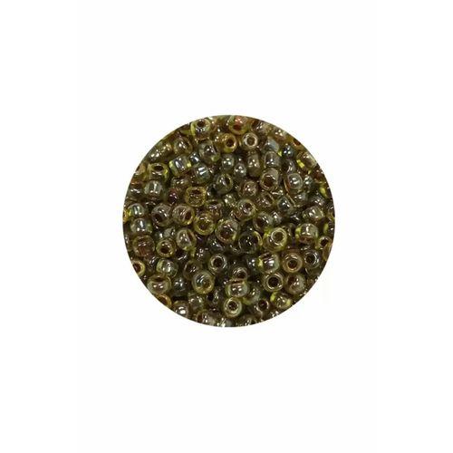 Dökme Cam Kum Boncuk (8/0) 3 mm - 20 Gram - Yeşil Siyah - BNC182