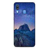 Lopard Samsung Galaxy A40 Uyumlu Kılıf Gece'S (40) Fit Silikon Kılıf Mavi Gece