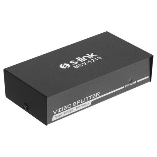 S-Link MSV-1215, 2xVGA, D-Sub Monitör Çoklayıcı, 150Mhz (1PC-2Monitör)