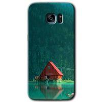 Samsung Galaxy S7 Edge HD Baskılı Kılıf + 9D Tam Ekran Koruyucu - House In Woods