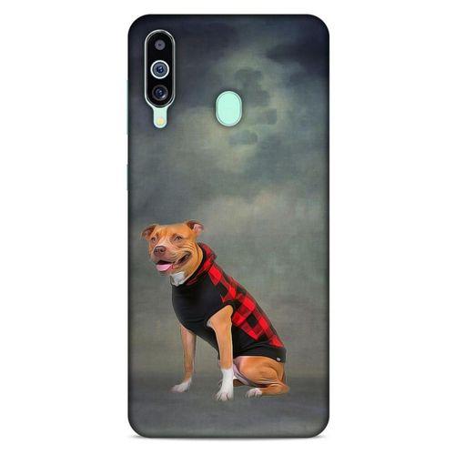 Samsung Galaxy M40 Kılıf Köpek Kıyafetleri (31) TPU Kılıf Pitbull Yelek