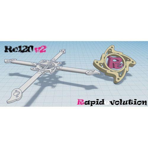 RE120 V2 - Rapidevolution 120mm (3_) Printpick FPV Çerçevesi - 5151293