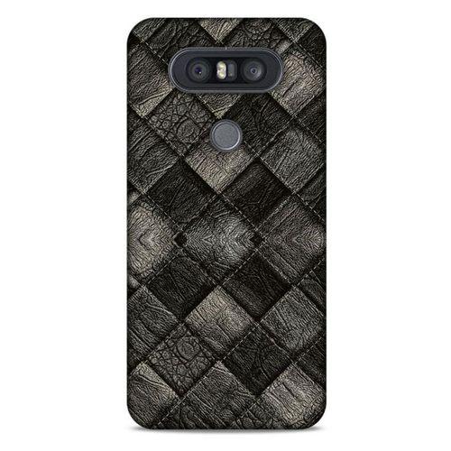 LG K41S - K51S Kılıf Patchwork (25) Antişok Kapak Siyah Gri