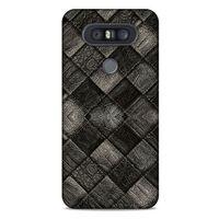 LG K41S - K51S Kılıf Patchwork (25) Antişok Kapak Siyah Gri