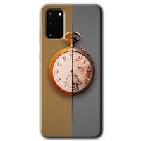 MRCİLETİSİM MRCİLETİSİM Samsung Galaxy S20 Kılıf HD Desen Baskılı Arka Kapak + Temperli Cam - Clocks Artwork