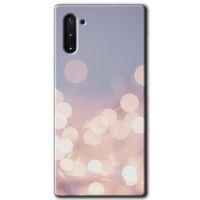 Samsung Galaxy Note 10 Kılıf HD Desen Baskılı Arka Kapak + Temperli Cam - Blur Lights
