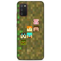 Lopard Samsung Galaxy A02S Uyumlu Kılıf PiXel (14) Lansman Kılıf Minecraft Karakterleri