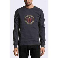 Fringe Division Logo Baskılı Füme Antrasit Erkek Sweatshirt