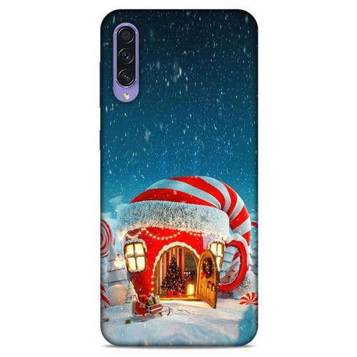 Samsung Galaxy A50s Kılıf Snowix (1) Kılıfı Kırmızı Beyaz