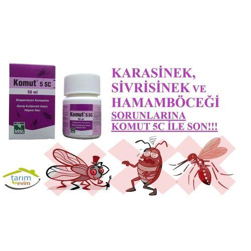 HEKTAŞ Komut 5 SC 50ml Karasinek, Sivrisinek Hamam Böceği İlacı