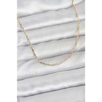 CM 14K Gold Renk Zincirli 60 cm Kadın Kolye