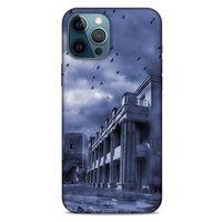 Apple iPhone 12 Pro Max Kılıf Depresyon (39) Liquid Crystal Kılıf Şeker Pembe Bordo