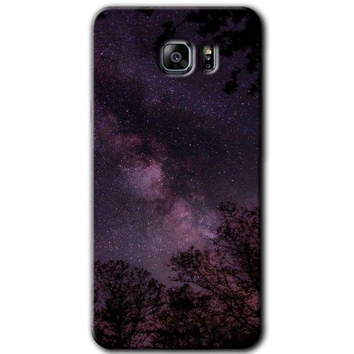 Galaxy Note 5 Kılıf HD Desen Baskılı Arka Kapak - Gece Galaksi + Kırılmaz Cam