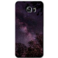 Galaxy Note 5 Kılıf HD Desen Baskılı Arka Kapak - Gece Galaksi + Kırılmaz Cam