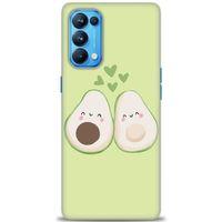 Oppo Reno 5 Pro Kılıf HD Baskılı Kılıf - Avacado + Tam Ekran Koruyucu