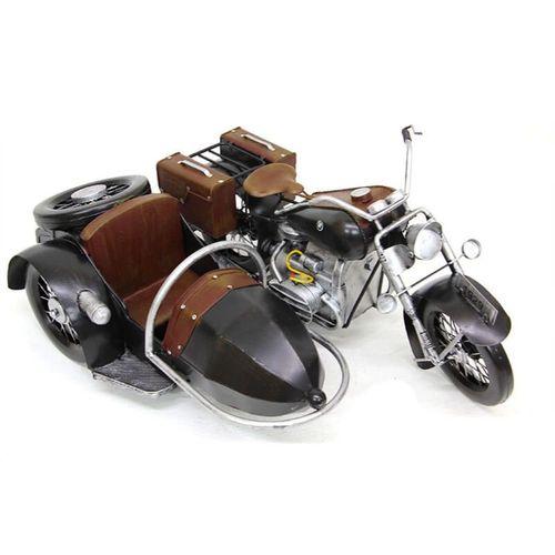 Dekoratif Metal Motosiklet Sepetli