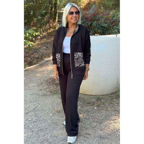 Kadın Uzun Kollu Lepoar Cep Detay Modal Kumaş Ikili Takım