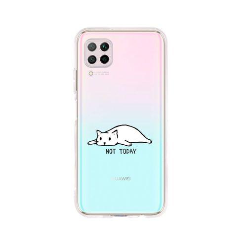 Huawei P40 Lite Not To Day Desenli Premium Şeffaf Silikon Kılıf