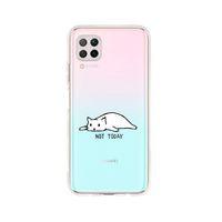 Huawei P40 Lite Not To Day Desenli Premium Şeffaf Silikon Kılıf
