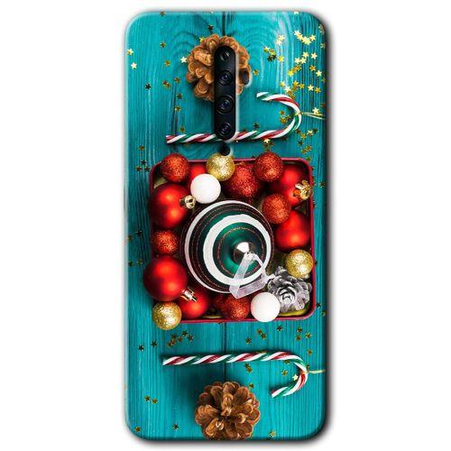 OPPO Oppo Reno 2z Kılıf HD Baskılı Desen + Hayalet Cam Yandan Görünmez