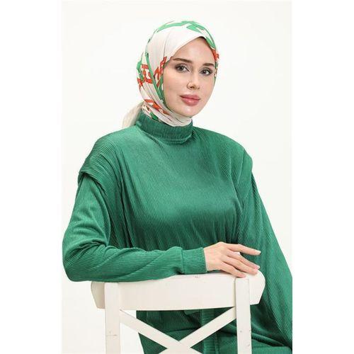 Robby Broş Detaylı Kuşaklı İkili Takım - 71116.111 - Benetton Yeşil