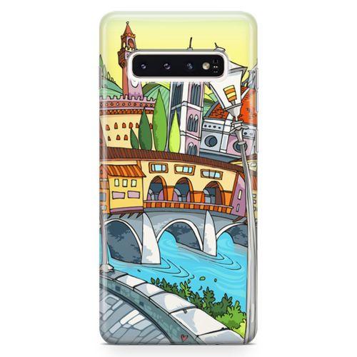 Samsung Galaxy S10 Plus Kılıf Floransa Romantik Arka Kapak Koruma Desenli Full Koruyucu