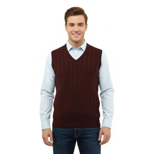 Erkek V Yaka Süveter Çelik Örgü Regular Kalıp 5209H BGL-ST04843