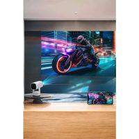 Akıllı Projeksiyon Powerbankli Taşınabilir Sinema Projektörü 4k Hd Kaliteli