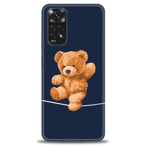 Xiaomi Redmi Note 11S Kılıf HD Baskılı Kılıf - İpteki Teddy + Tam Ekran Koruyucu