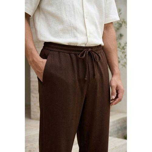 Prawer Baggy Kalıp Odessa Kumaş Jogger Erkek Pantolon- Kahve