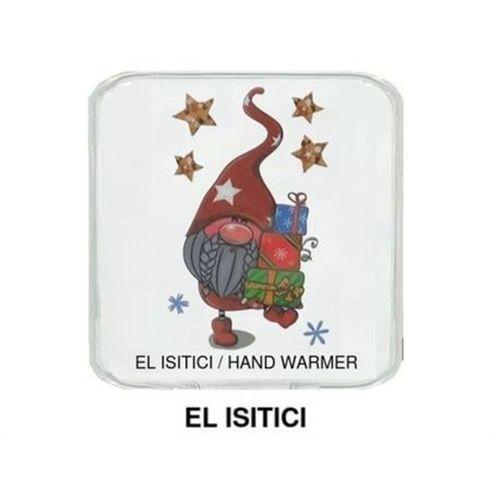 Yıldızlı Noel Cücesi Cep Sobası,El Isıtıcı,Sıcak Su Torbası Pvc  10X9,5Cm
