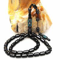 Oltu Taşı Kilim Oyma İmame ve Mine İşleme Sade Tespih