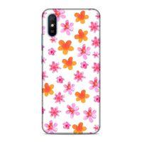 Xiaomi Redmi 9a Kılıf Yaz Cicekleri Arka Kapak Silikon Koruma Full Koruyucu