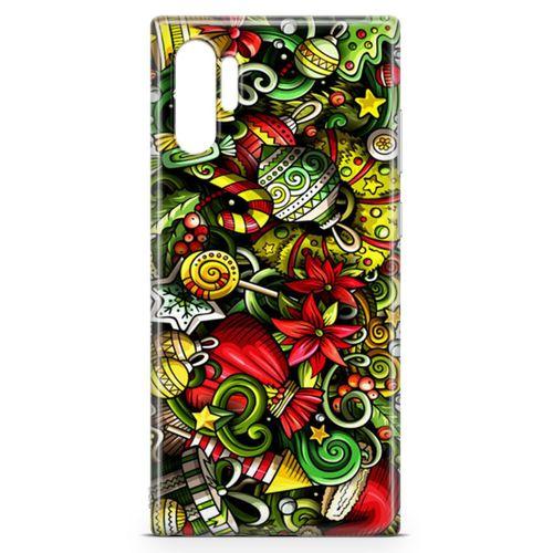 Samsung Galaxy Note 10 Plus Kılıf Ev Süsleri Doodle Arka Kapak Koruma Desenli Full Koruyucu