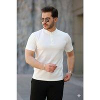 Erkek Kısa Kollu Hakim Yaka önü Düğmeli Viskon Bluz