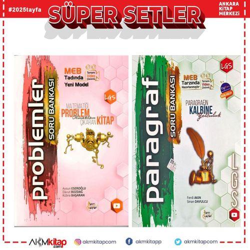 Tanım Yayınları 8. Sınıf LGS Problemler ve Paragraf Soru Bankası Seti 2 Kitap