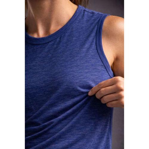 Flamlı Kumaş Sıfır Kolsuz Atlet Basic Spor Üst, Günlük Ve Fitness Kullanımına Uygun - İndigo