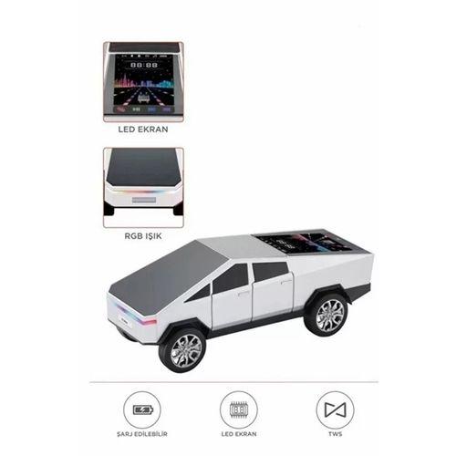 D68 Cyber Model Araba Tasarımlı Bluetooth Hoparlör 15w Güçlü Ses Rgb Led /tws/usb Beyaz