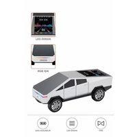 D68 Cyber Model Araba Tasarımlı Bluetooth Hoparlör 15w Güçlü Ses Rgb Led /tws/usb Beyaz