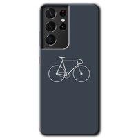 Samsung Galaxy S21 Ultra HD Baskılı Kılıf + 9D Tam Ekran Koruyucu - Bike