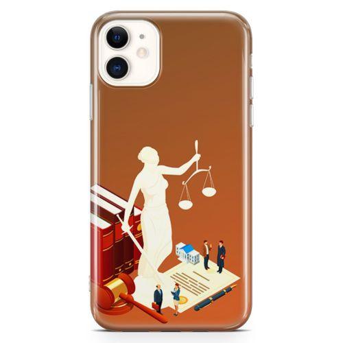 Apple iPhone 11 Kılıf Hakim Savcı Avukat Arka Kapak Koruma Desenli Full Koruyucu