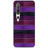 Xiaomi Mi 10 Pro Kılıf Patchwork (14) Lansman Kılıf Mor Bordo
