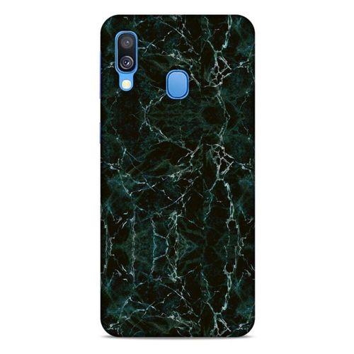 Mermer Desenli (27) Tema Tasarımlı Kılıf Zümrüt Yeşili Samsung Galaxy A40 Kılıf