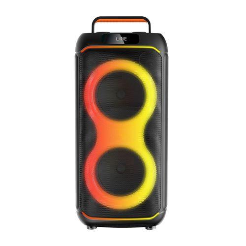 Zore GD-2608 Dijital LED Göstergeli FM Radyolu Mikrofonlu RGB TWS Çift 6.5 inç Stereo Bass Kablosuz Karaoke Hoparlör