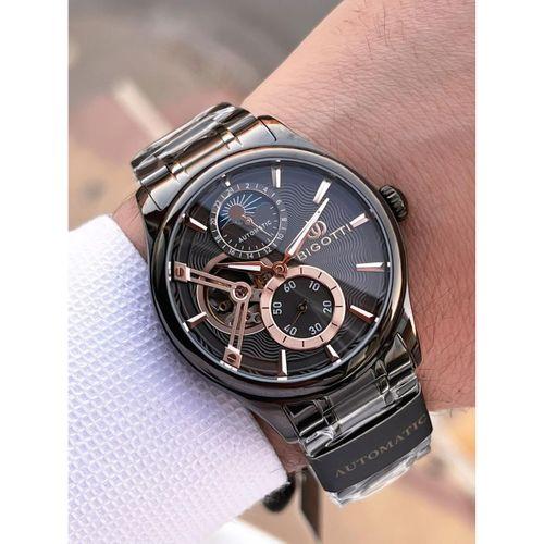Bigotti Otomatik Ve Kurmalı Çelik Karatma Ve Renk Atma Yapmaz 5 Atm Erkek Kol Saati EBG.10683.6