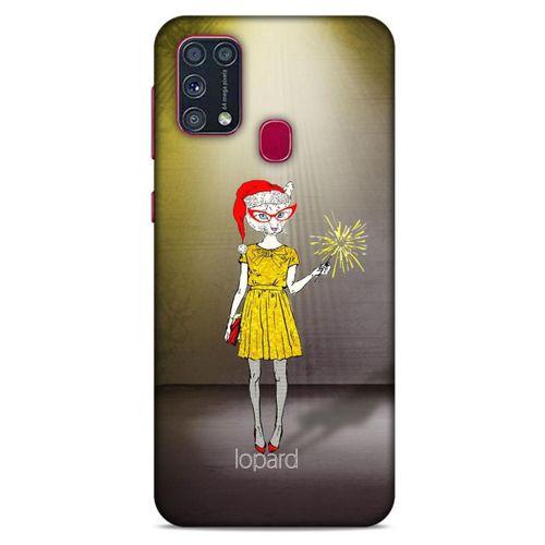 Samsung Galaxy M31 Kılıf FunnyMaX (32) Soft Silikon Kılıf Turuncu Kahve