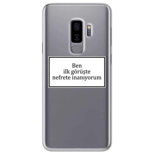 Galaxy S9 Plus Kılıf HD Yazı Baskılı Silikon Arka Kapak - Yazı 13