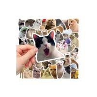 Çılgın Kediler Macbook Notebook Tablet Telefon Ajanda Laptop Defter Sticker Seti