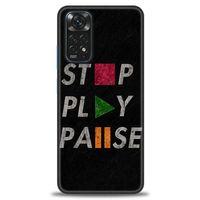 Xiaomi Redmi Note 11S Kılıf HD Baskılı Kılıf - Stop Play + Tam Ekran Koruyucu